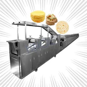 Automatic Corn Tortilla Flat Bread Make and Cooked Machine Pita Lavash Lebanese Bread Line