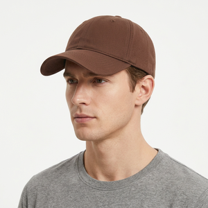 Casquette de sport personnalisée en coton Oxford 6 panneaux, sergé de luxe, séchage rapide, maille respirante, pour homme, motif à pois et fruits, idéale pour le golf et le baseball - Product Image 1