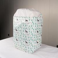 Bolsa de Almacenamiento de Tela Estampada Ecológica para el Hogar, Bolsas de Tela para Edredones, Bolsa de Lavandería Plegable, Cesta para Ropa Sucia, Bolsa de Almacenamiento para Ropa de Cama