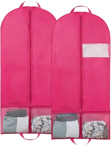 Custom Non Woven Polyester Garment Bag Foldable Suit <b>Cover</b> with Zipper Closure for Travel Clothing Protection and Storage - Product Image 1