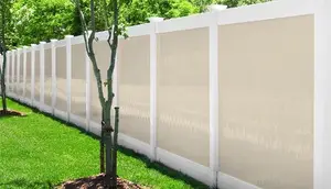 White Popular Style Plastic Vinyl Privacy Pvc Panel Yard Fencing Fencing Trellis Gates For Garden Pvc Fencing Panels Prices