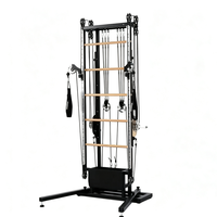 Máquina de cable Lofit Power Tower con estructura de aleación de aluminio, entrenador multifunción de doble polea para ejercicios cruzados de cuerpo completo, core y hombros