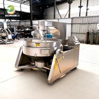 Chaudière à double enveloppe en acier inoxydable de qualité alimentaire certifiée CE pour la transformation alimentaire
