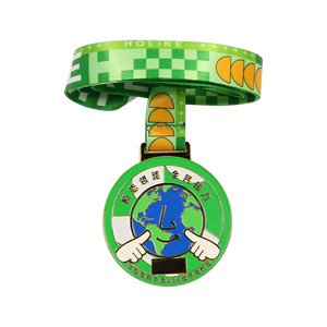 Medalla esmaltada de arcoíris en aerosol, evento de maratón personalizado que brilla en la oscuridad, fútbol, triatlón, eventos, Media Maratón - Product Image 4