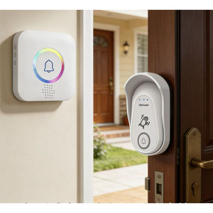 Sonnette sans fil avec veilleuse et capteur à <span class=keywords><strong>d</strong></span>étection de mouvement pour la sécurité domestique - Product Image 4