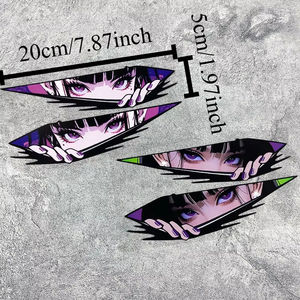 Para JDM, pegatinas para motocicleta, Ojos de Anime, impermeables, <span class=keywords><strong>carenado</strong></span> delantero de motocicleta, paneles laterales, tanque de combustible, calcomanías de vinilo para patinete eléctrico - Product Image 3