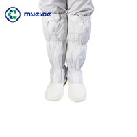 Chaussures de sécurité antistatiques réutilisables pour salle blanche Bottes de travail Chaussons ESD lavables pour laboratoire Sécurité réutilisable pour salle blanche