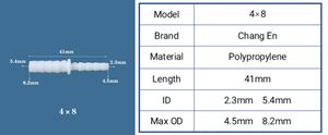 Raccord de tuyau <span class=keywords><strong>en</strong></span> polyéthylène de qualité alimentaire, surface lisse, joint rapide <span class=keywords><strong>en</strong></span> plastique, connecteur de <span class=keywords><strong>tube</strong></span> blanc 6*8mm, garantie 3 ans pour <span class=keywords><strong>aquarium</strong></span> - Product Image 6