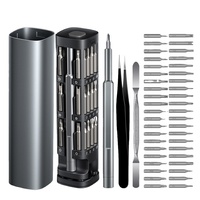 Kit de tournevis de poche de précision 31 pièces en acier S2, 46 en 1, mini, premium, OEM, multifonction, outil de réparation industriel pour téléphone, chrome