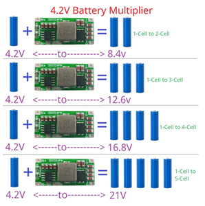 Convertitore DC-DC Boost Miniaturizzato 8A ad Alta Potenza da 3.7V 4.2V 5V a 8.4V 12.6V 16.8V 21V 12V 15V 24V Regolatore di Tensione Step-Up DD0324PW - Product Image 3
