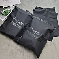 T-shirt imprimé personnalisé sac à fermeture éclair en plastique biodégradable paquets noirs givrés sacs d'emballage sacs à zip-lock pour vêtements
