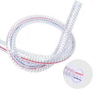 Tuyau flexible de 4 pouces en fil d'acier PVC renforcé Tuyau flexible de 100mm Thunder Tubing Hose