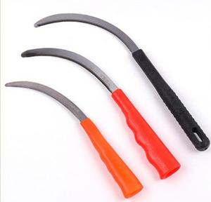 Petit couteau à faucille de scie en acier léger poignée en plastique désherbant faucille d'herbe faucille de jardin pointu outils de coupe de désherbage - Product Image 3