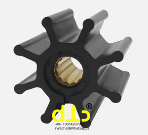 Pompe Johnson 09-1028B, authentique pièce d'origine, pompe en nitrile F7, impeller à 8 pales à entraînement par cannelures - Product Image 3