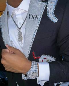 Di alta qualità personalizzato formale blazer Slim Fit 2 pezzi abito da sposa maschile <span class=keywords><strong>taglie</strong></span> <span class=keywords><strong>forti</strong></span> da <span class=keywords><strong>uomo</strong></span> abito blu gelido - Product Image 5