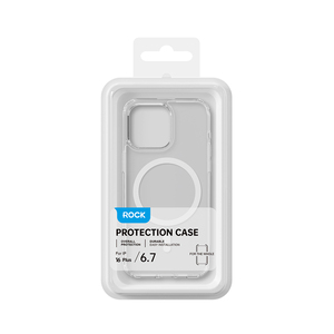 Funda protectora ROCK Crystal Series con transparencia de carga inalámbrica para iPhone 16 Series - Product Image 6
