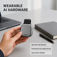 Perekam Audio AI Portabel dengan Tombol Start Satu Sentuhan, Penyimpanan 64GB, dan Rekaman 36 Jam