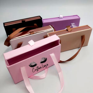 卸売空の高級ストリップラッシュボックスパッケージ偽包装ピンクラッシュボックス完全なストリップラッシュのためのプライベートロゴ - Product Image 3