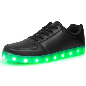 รองเท้ามีไฟ Led สำหรับผู้ชาย,ชาร์จไฟได้7สีสีชมพูแวววาวสำหรับเด็กและผู้ใหญ่ - Product Image 2
