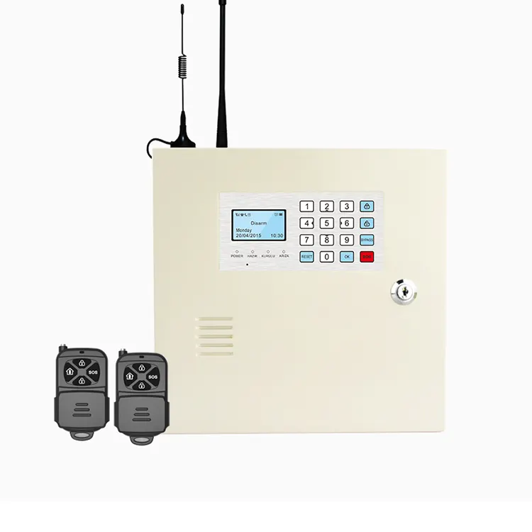 hot sale 2G/4G/LAN/PSTN networks Support 4 wired keyboard industrial wireless security alarm systems