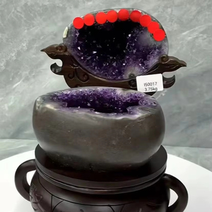 Großhandel Natürliche Mini-Amethyst-Höhle Hotel dekoration Uruguay Amethyst Füllhorn Amethyst Geode für Büro-und Laden geo mancy - Product Image 2