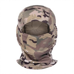 Masque Balaclava Camouflage Unisexe Respirant Imperméable Extérieur Spandex Polyester Couleur Unie Décontracté Couvre-tête Adulte - Product Image 1