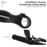 RIDERACE Guidon auxiliaire de vélo, barre de repose pour VTT, guidon en forme de corne de taureau, accessoires de vélo