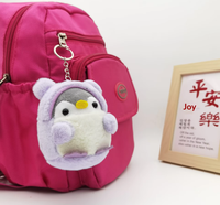Peluche en polyester transfrontalière, modèle Pingouin 1002, pour machine à griffes, idéale pour sacs d'école, breloques de sac, ou comme petit ours pour couples
