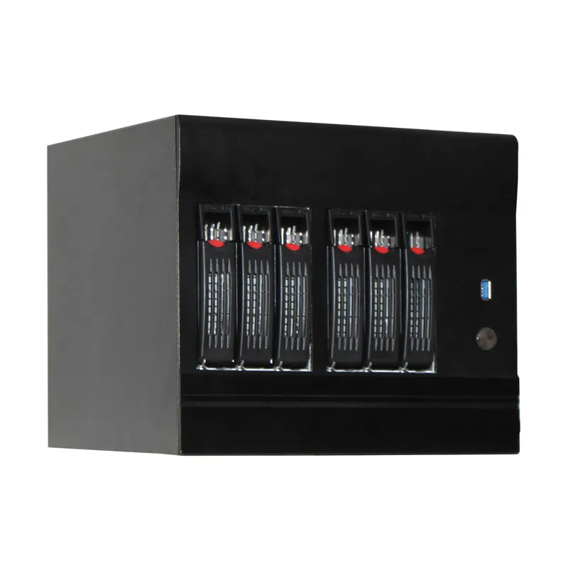 Hot swap 6 alloggiamenti per Desktop NAS caso di server nas case del computer con USB 3.0 si adatta mini ITX Applicato in Ufficio