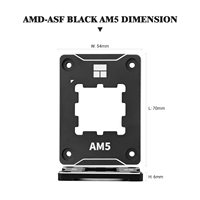 Thermalright ASF-Black RED AM5 Refroidisseur de processeur Refroidisseur de processeur Standard en aluminium Cadre de contact complet Cadre correctif anti-flexion