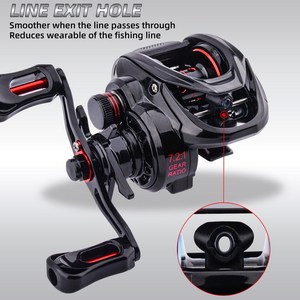 WildTrek – <span class=keywords><strong>moulinet</strong></span> de pêche à lancer, rapport de transmission 7.2:1, 157g, ultra léger, 5 + 1BB, 10 vitesses, frein magnétique, système anti-retour pour droitier - Product Image 3