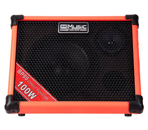 Amplificateur de guitare professionnel 100W rechargeable en métal pour extérieur, idéal pour le buskering, avec lecteur USB et woofer de 8 pouces – Fabrication d'instruments de musique - Product Image 2