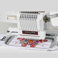 Machine à broder industrielle programmable Janome 15 aiguilles intelligente à tête unique informatisée Machine à broder Brother Pr1050x