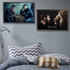 Cuadros Decorativos de Lona para Dormitorio con Diseño Art Deco de Estrellas del Fútbol como <span class=keywords><strong>Messi</strong></span> y Cristiano Ronaldo, Decoración Moderna - Product Image 3