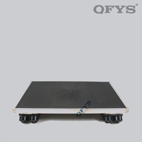 Chariot de transport vidéo robuste QFYS QF-620 avec capacité de charge de 380 kg et rail portable réutilisable