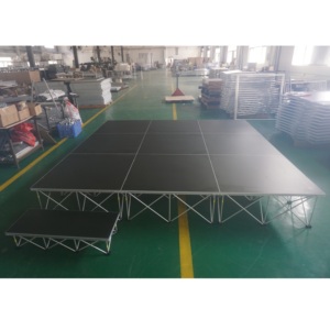 Escenario Móvil Telescópico Modular de Aluminio Ligero de 4x4 pies para Conciertos - RK-Portable Stage RAK-SQ4I con Fácil Montaje - Product Image 5