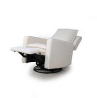 Fauteuil inclinable électrique pivotant en tissu Teddy, fauteuil à bascule inclinable pour chambre d'enfant et salon