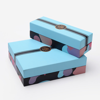 Boîte d'emballage cadeau de luxe fantaisie faite à la main avec blister praliné bonbons carton papier chocolat