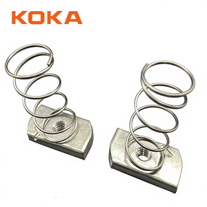 Dado a molla a T in acciaio zincato per profili a U Unistrut, molto venduto - Product Image 2