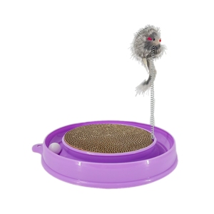 Juguete Rascador para Gatos Moderno y de Lujo, Bola Giratoria Interactiva, Diseño Corrugado Ecológico, Rascador Sostenible para Gatos, 36x36x5cm - Product Image 2