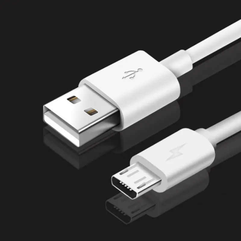 Mobile Phone Accessories black white 2A Micro USB data charger charging Cable for samsung Android