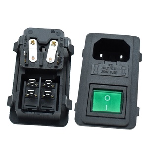 Zócalo AC C14 con interruptor LED, aplicación <span class=keywords><strong>industrial</strong></span> de 10A, 1 A - Product Image 1