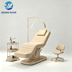Table et lit de massage électrique professionnel pour salon de beauté, inclinable, pour soins esthétiques, lit à cils incurvé, luxe moderne - Product Image 5