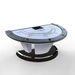 Table de BlackJack demi-ronde de luxe de haute qualité Table de Black Jack de casino sur mesure pour le divertissement - Product Image 2