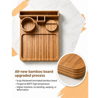 Plateau d'accoudoir de canapé vintage en bambou de haute qualité, pliable avec pieds réglables, table d'accoudoir de canapé avec porte-gobelet et support pour téléphone et tablette