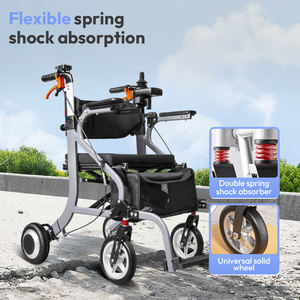 Andador Eléctrico Multifuncional <span class=keywords><strong>Rollator</strong></span> Ligero con Asistencia Eléctrica para Caminar <span class=keywords><strong>Rollator</strong></span> Plegable para Personas Mayores - Product Image 3
