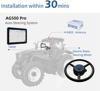Équipement agricole intelligent Sunnav AG500Pro Système de direction automatique de tracteur de haute précision Chcnav NX612 avec tous les tracteurs