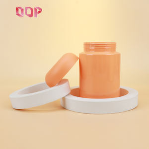 Pot en PET orange de 17 oz, 20 oz, 25 oz pour poudre protéinée, conteneur de qualité alimentaire avec bouchon à vis pour lait en poudre, bonbons, beurre, personnalisable - Product Image 4