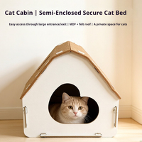 Griffoir pour chat en carton OEM en gros, avec revêtement en feutre, durable, antidérapant, anti-poussière et résistant à l'usure