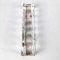 Brique de verre rectangulaire en cristal, bloc décoratif pour cloison intérieure, 24x5cm, tuile transparente givrée, séparateur de pièce, intimité
